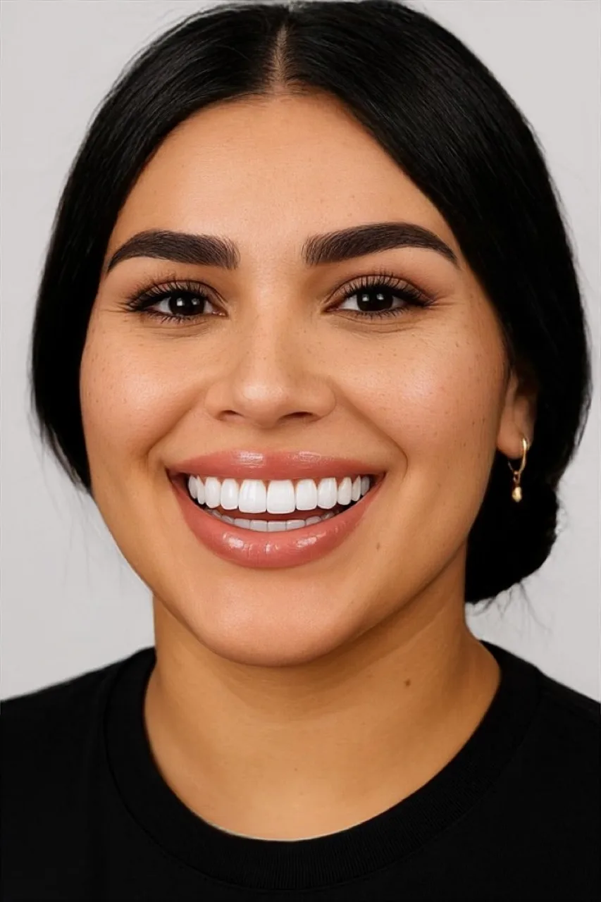 Paciente con sonrisa luminosa tras tratamiento de estética dental en Bifrancy Salazar